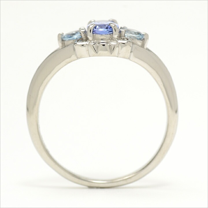 umu -アム- FINE JEWELRY STUIDIOK18 タンザナイト アクアマリン  ダイヤモンド リング 「magia」rg0653_s.jpg