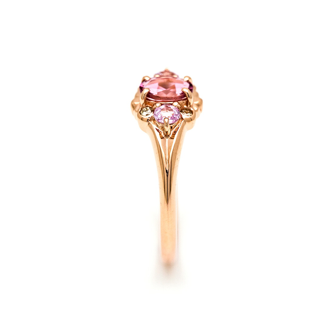 umu -アム- FINE JEWELRY STUIDIOピンクトルマリン×ピンクトパーズ ダイヤモンド リング 「magia」rg0654_y.jpg