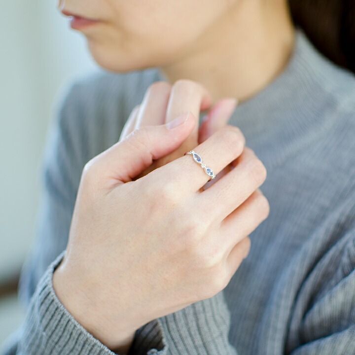 umu -アム- FINE JEWELRY STUIDIOタンザナイト ダイヤモンド リング 「aliare」rg0661_i2.jpg