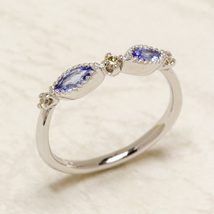 umu -アム- FINE JEWELRY STUIDIOタンザナイト ダイヤモンド リング 「aliare」rg0661_kanban2.jpg