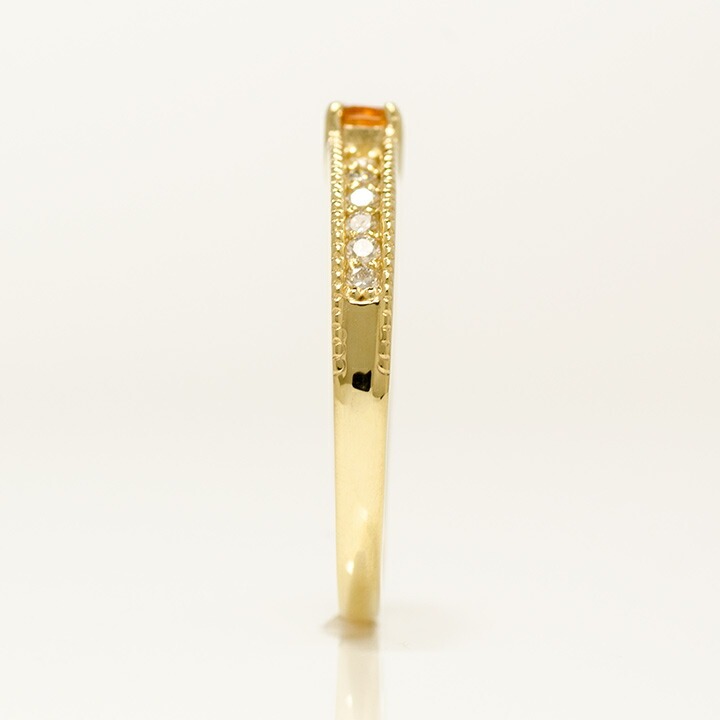 umu -アム- FINE JEWELRY STUIDIOK18 マンダリンガーネット ダイヤモンド リング 「decenza」rg0664_y.jpg