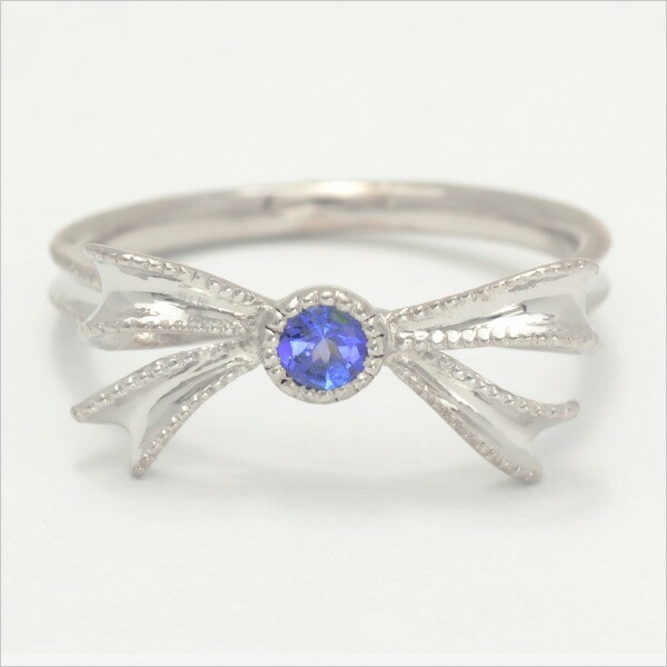 umu -アム- FINE JEWELRY STUIDIOK18 タンザナイト リボンモチーフ リング 「legame」rg0666_m.jpg