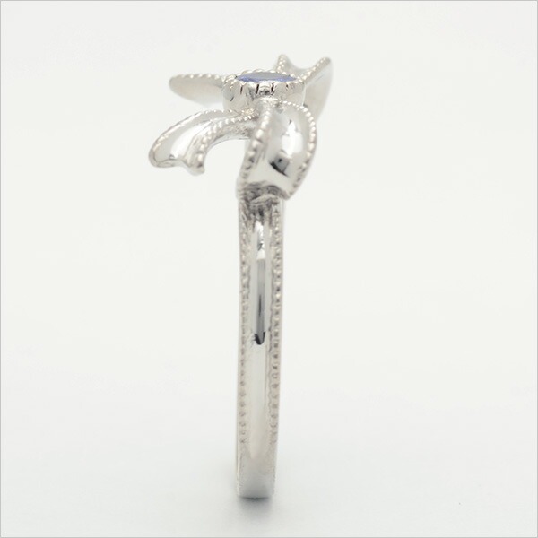 umu -アム- FINE JEWELRY STUIDIOK18 タンザナイト リボンモチーフ リング 「legame」rg0666_y.jpg
