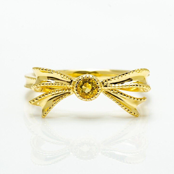 umu -アム- FINE JEWELRY STUIDIOイエローベリル リボンモチーフ リング 「legame」rg0668_m.jpg