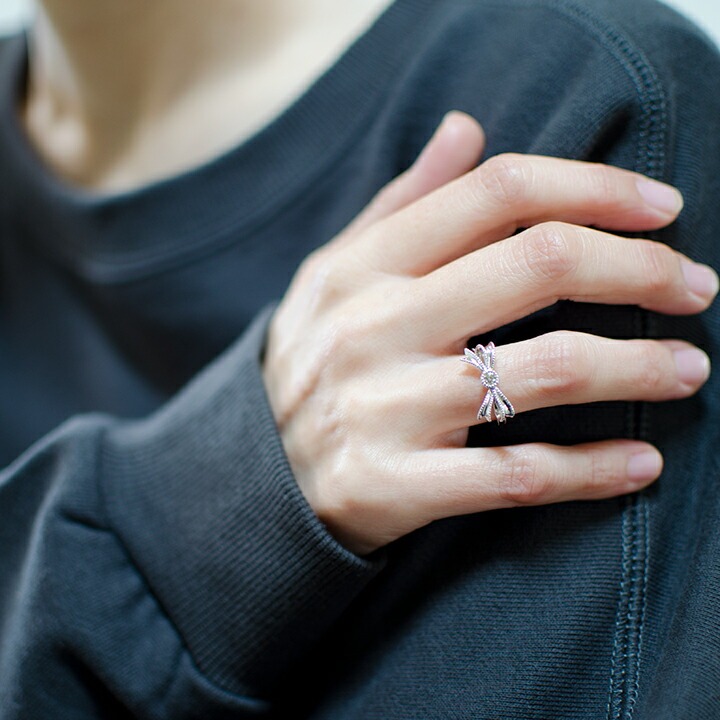 umu -アム- FINE JEWELRY STUIDIOダイヤモンド リボンモチーフ リング 「legame」rg0669_i3.jpg