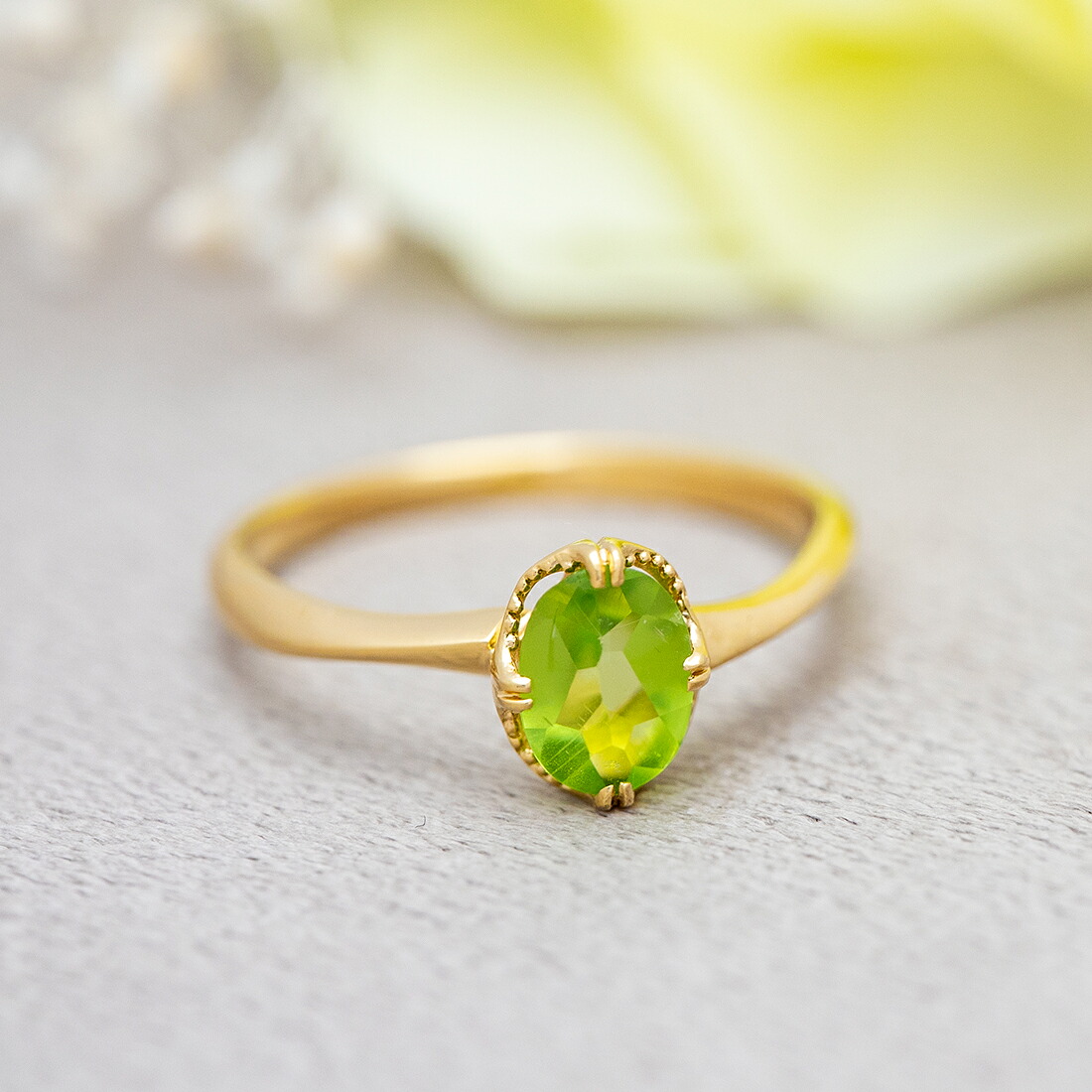 umu -アム- FINE JEWELRY STUIDIOペリドット リング 「drop」rg0677_1.jpg