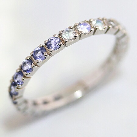 umu -アム- FINE JEWELRY STUIDIOK18 タンザナイト×ブルームーンストーン フルエタニティリングrg0683_kanban2.jpg
