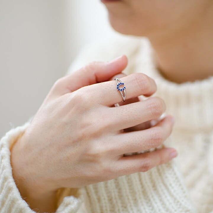 umu -アム- FINE JEWELRY STUIDIOK18 ブルーサファイア リング 「fortuna」rg0685_i2.jpg