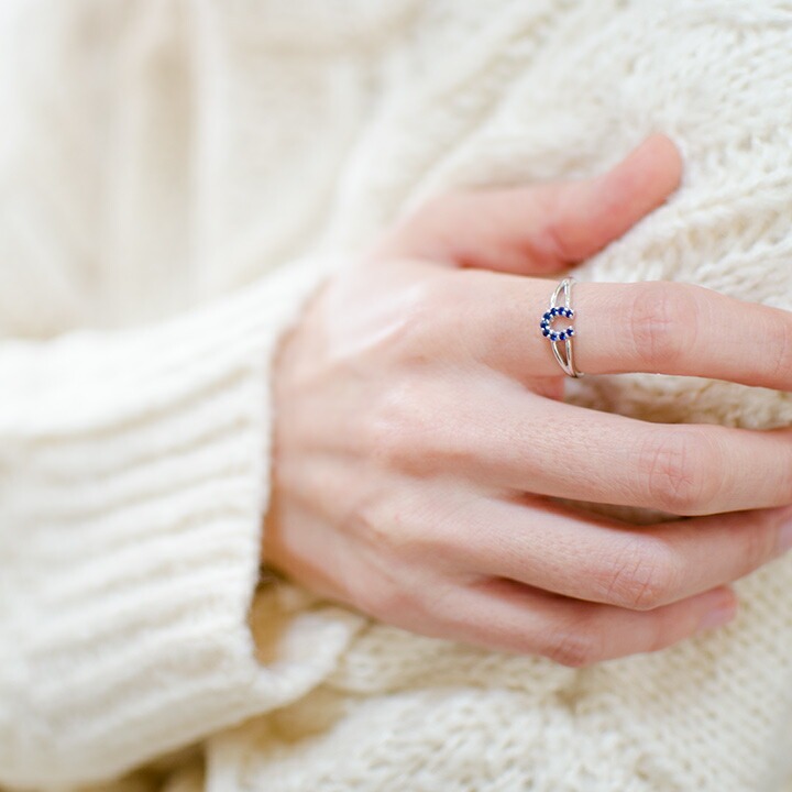 umu -アム- FINE JEWELRY STUIDIOK18 ブルーサファイア リング 「fortuna」rg0685_i3.jpg