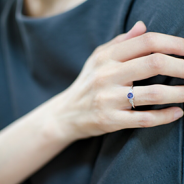umu -アム- FINE JEWELRY STUIDIOK18 タンザナイトダイヤモンド リング 「tazzina」rg0703_i3.jpg