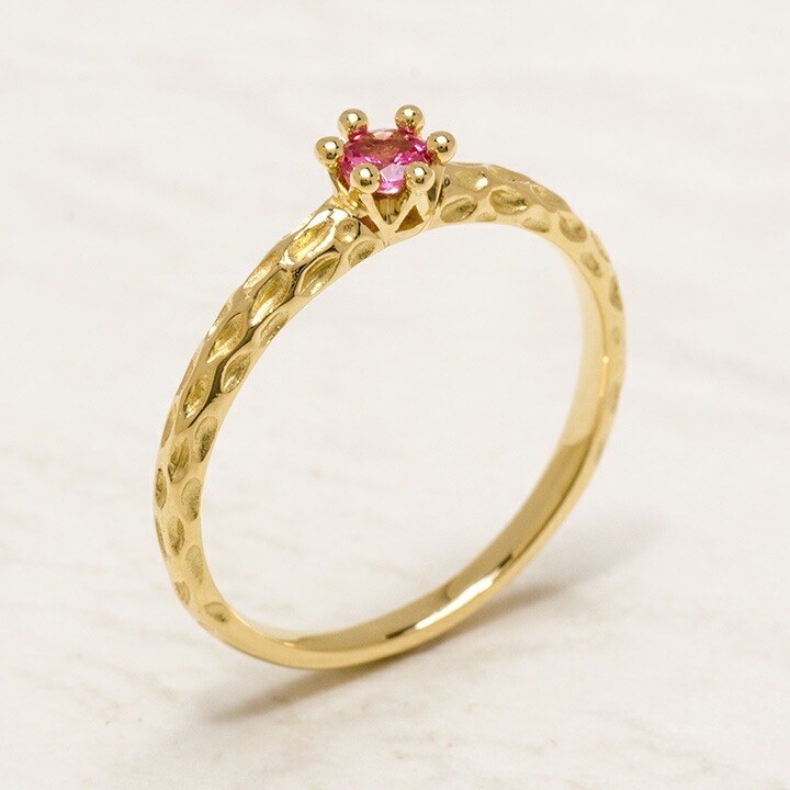 umu -アム- FINE JEWELRY STUIDIOK18 ピンクスピネル リング 「corteccia」rg0708_kanban2.jpg