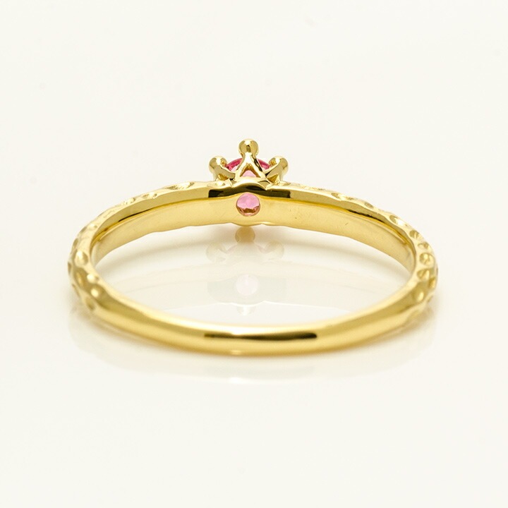 umu -アム- FINE JEWELRY STUIDIOK18 ピンクスピネル リング 「corteccia」rg0708_u.jpg