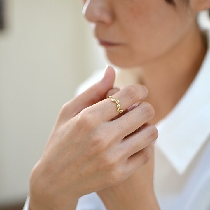 umu -アム- FINE JEWELRY STUIDIOブラウンダイヤモンド フラワーモチーフ リング 「fiorita」rg0711_i2.jpg