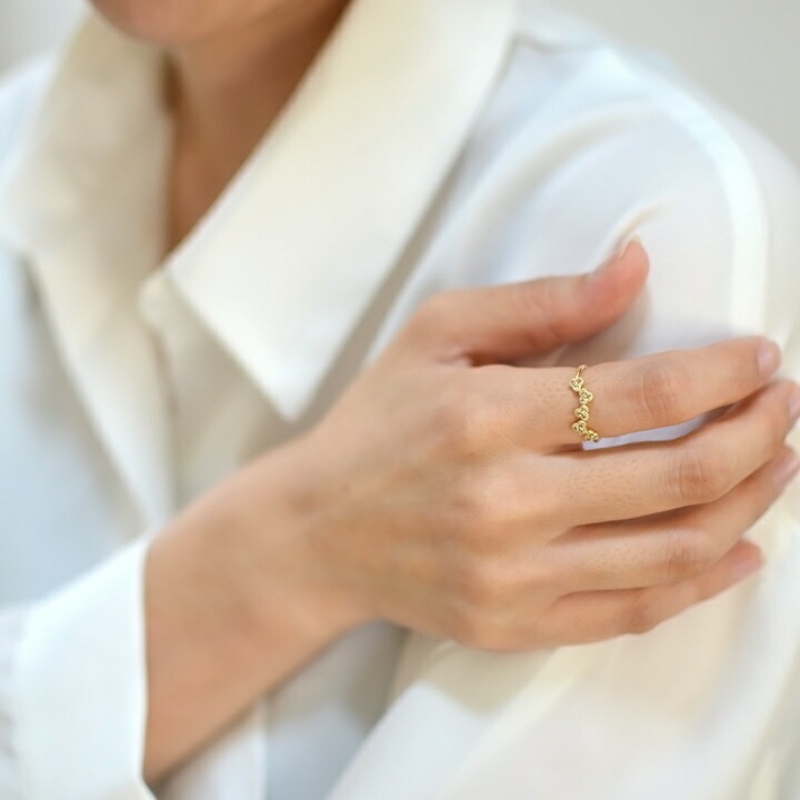 umu -アム- FINE JEWELRY STUIDIOブラウンダイヤモンド フラワーモチーフ リング 「fiorita」rg0711_i3.jpg