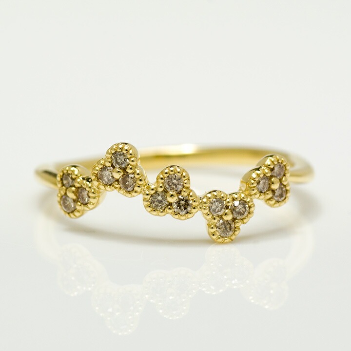 umu -アム- FINE JEWELRY STUIDIOブラウンダイヤモンド フラワーモチーフ リング 「fiorita」rg0711_m.jpg
