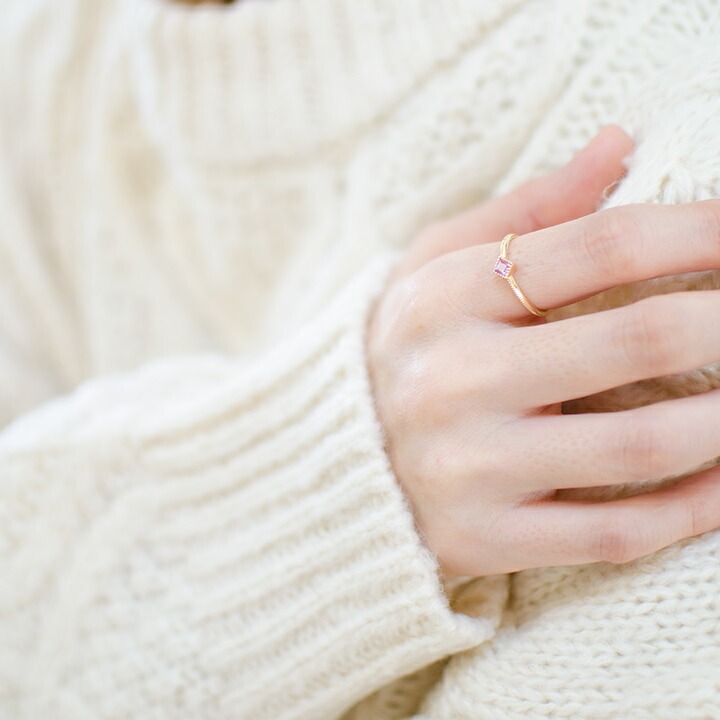 umu -アム- FINE JEWELRY STUIDIOK18 ピンクサファイア リング 「asso」rg0719_i3.jpg