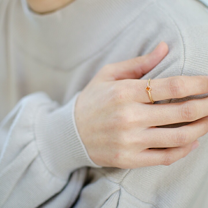 umu -アム- FINE JEWELRY STUIDIOK18 オレンジサファイア リング 「asso」rg0722_i3.jpg