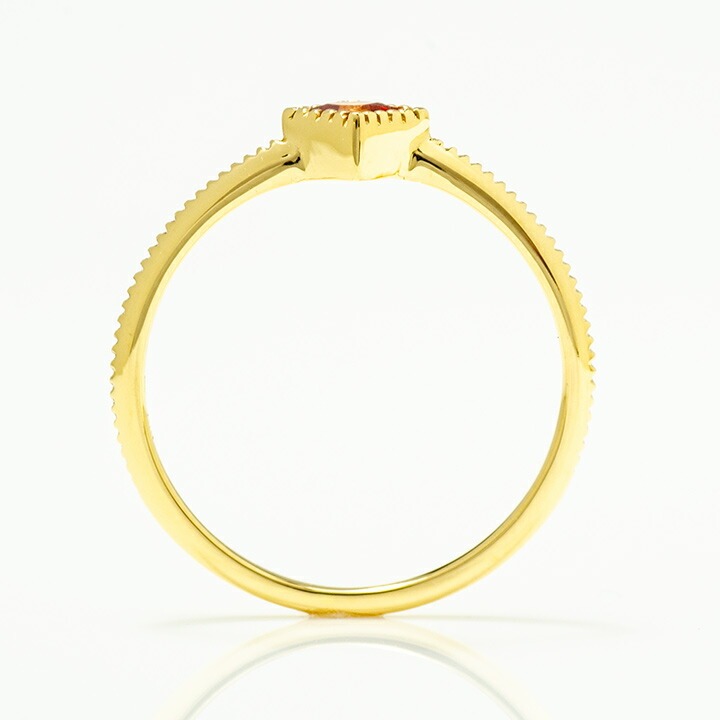 umu -アム- FINE JEWELRY STUIDIOK18 ディープオレンジサファイア リング 「asso」rg0723_s.jpg