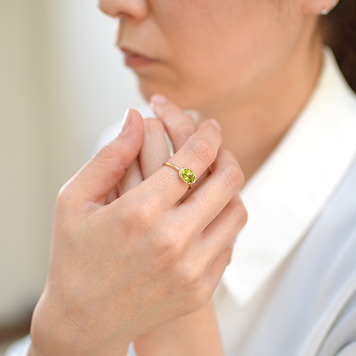 umu -アム- FINE JEWELRY STUIDIOペリドット リング 「ignudo」rg0724_i2.jpg