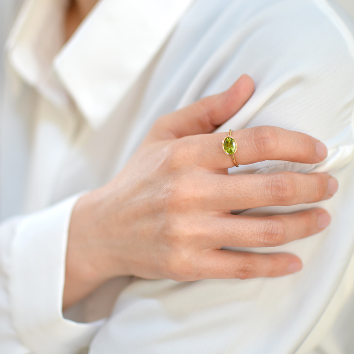 umu -アム- FINE JEWELRY STUIDIOペリドット リング 「ignudo」rg0724_i3.jpg