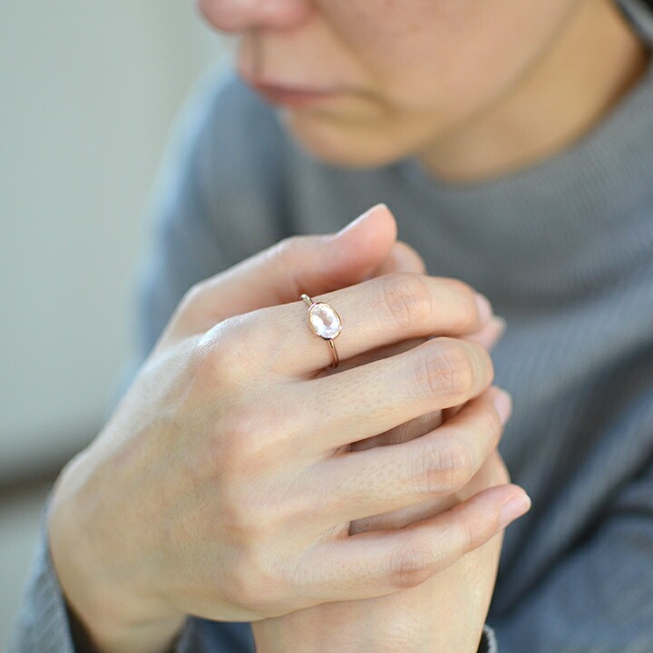 umu -アム- FINE JEWELRY STUIDIOローズクォーツ リング 「ignudo」rg0725_i2.jpg