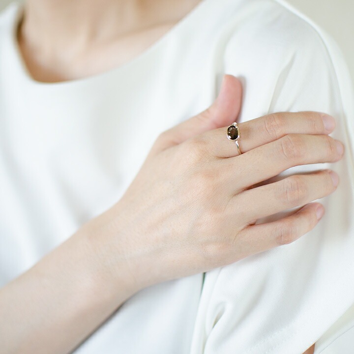 umu -アム- FINE JEWELRY STUIDIOスモーキークォーツ リング 「ignudo」rg0726_i3.jpg