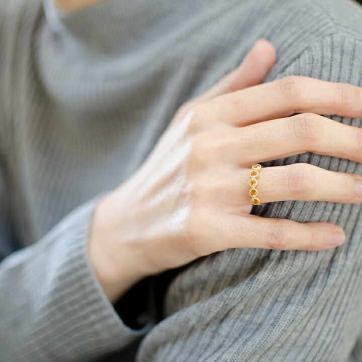 umu -アム- FINE JEWELRY STUIDIOシトリン リング 「fiorente」rg0728_i3.jpg