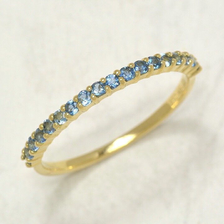 umu -アム- FINE JEWELRY STUIDIOK18 サンタマリアアクアマリン エタニティリング 「fila」rg0737_kanban2.jpg