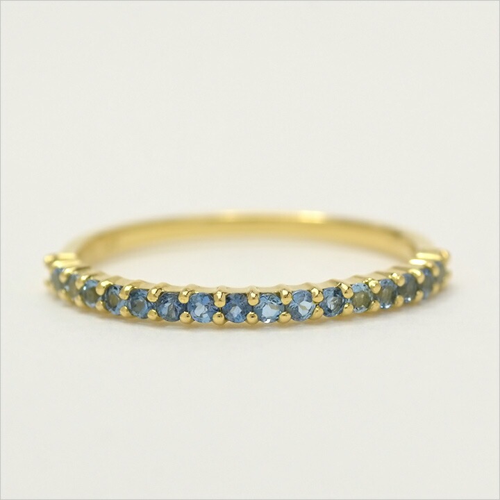 umu -アム- FINE JEWELRY STUIDIOK18 サンタマリアアクアマリン エタニティリング 「fila」rg0737_m.jpg