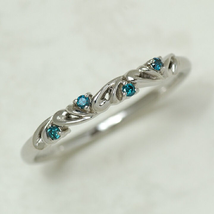 umu -アム- FINE JEWELRY STUIDIOブルーダイヤモンド リング 「arabesco」rg0752_kanban2.jpg