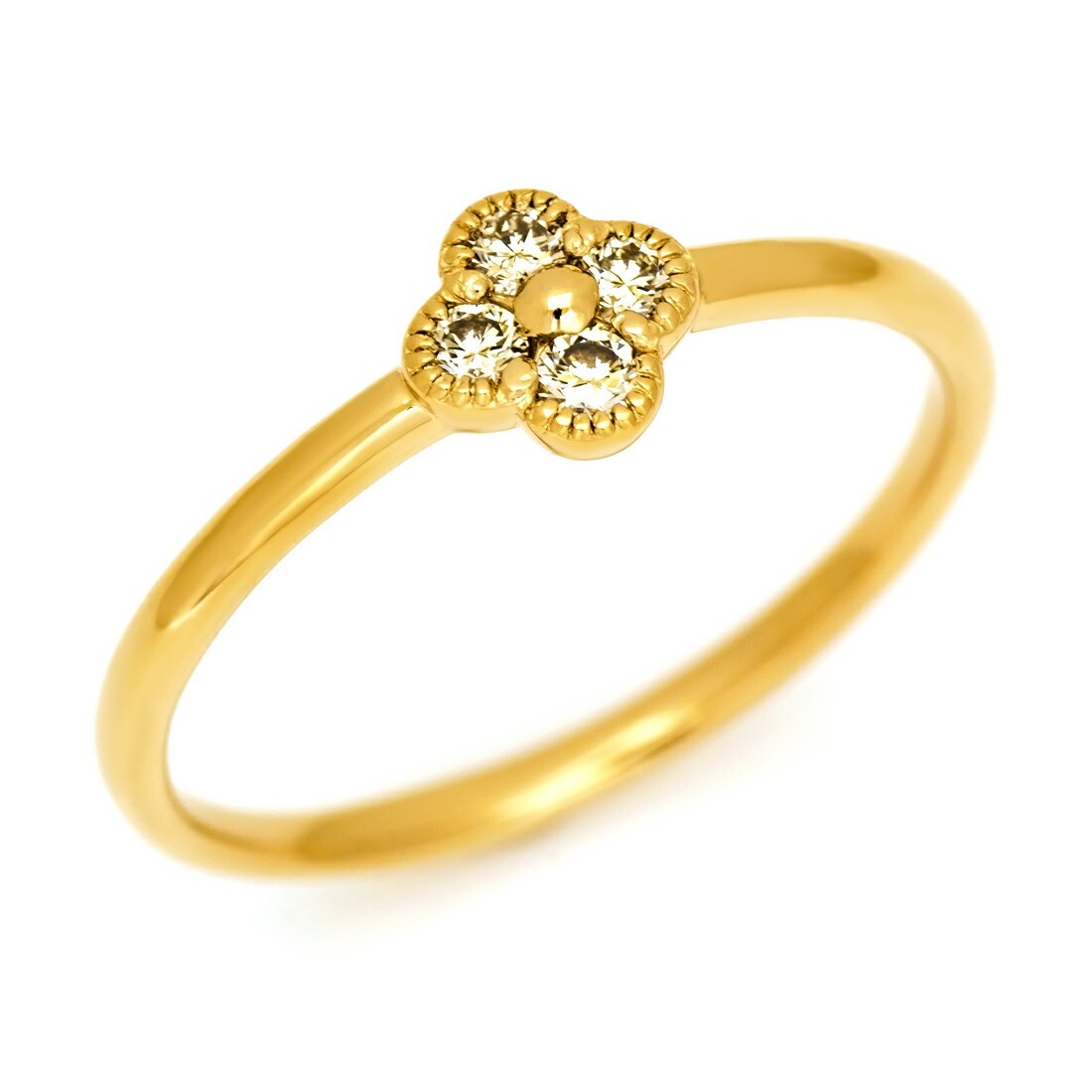 umu -アム- FINE JEWELRY STUIDIOダイヤモンド フラワーモチーフ リング 「prana」rg0756_koumaru.jpg