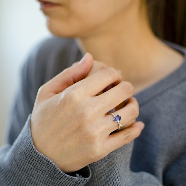 umu -アム- FINE JEWELRY STUIDIOK18 タンザナイト ダイヤモンド リング 「spaiato」rg0757_i2.jpg