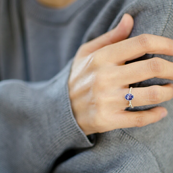 umu -アム- FINE JEWELRY STUIDIOK18 タンザナイト ダイヤモンド リング 「spaiato」rg0757_i3.jpg