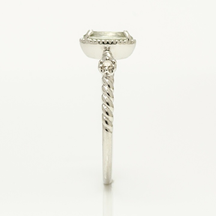 umu -アム- FINE JEWELRY STUIDIOK18 グリーンアメシスト ダイヤモンド リング 「spaiato」rg0758_y.jpg