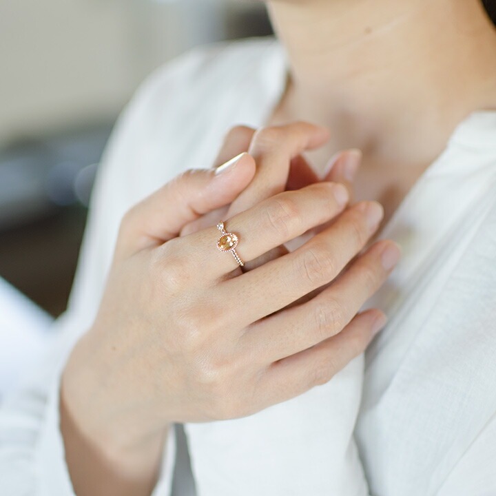 umu -アム- FINE JEWELRY STUIDIOインペリアルトパーズ ダイヤモンド リング 「spaiato」rg0759_i2.jpg