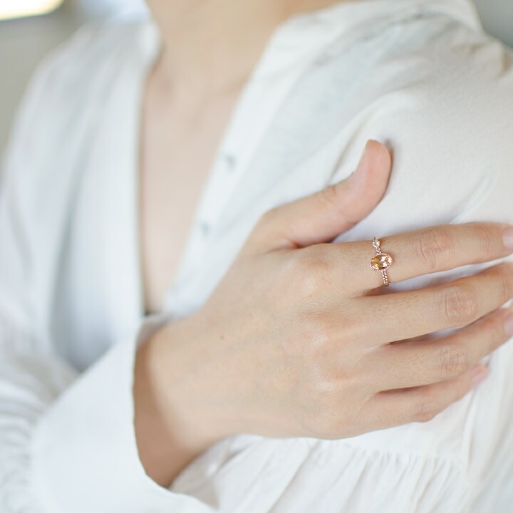 umu -アム- FINE JEWELRY STUIDIOインペリアルトパーズ ダイヤモンド リング 「spaiato」rg0759_i3.jpg