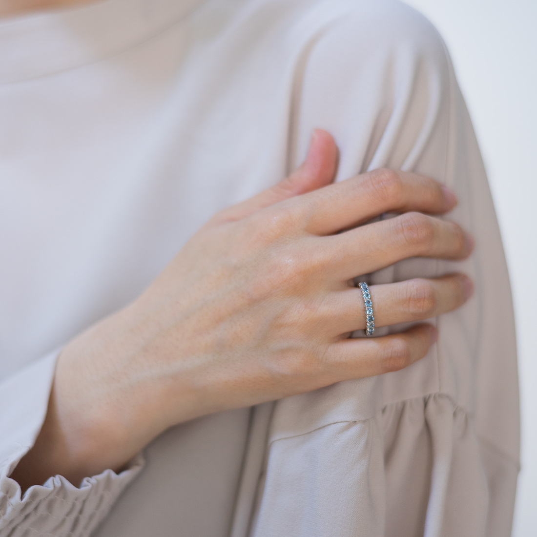 umu -アム- FINE JEWELRY STUIDIOサンタマリアアクアマリン フルエタニティリングrg0763_i3.jpg