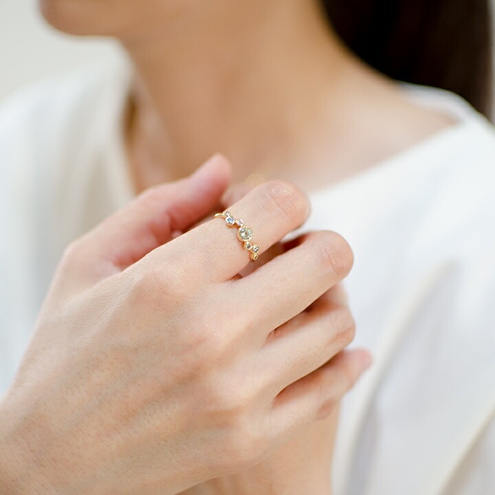 umu -アム- FINE JEWELRY STUIDIOK18 リフレッシングカラー ダイヤモンド リング 「saponata」rg0765_i2.jpg