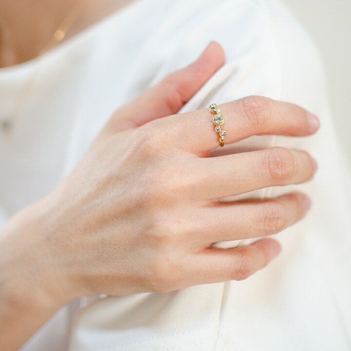 umu -アム- FINE JEWELRY STUIDIOK18 リフレッシングカラー ダイヤモンド リング 「saponata」rg0765_i3.jpg