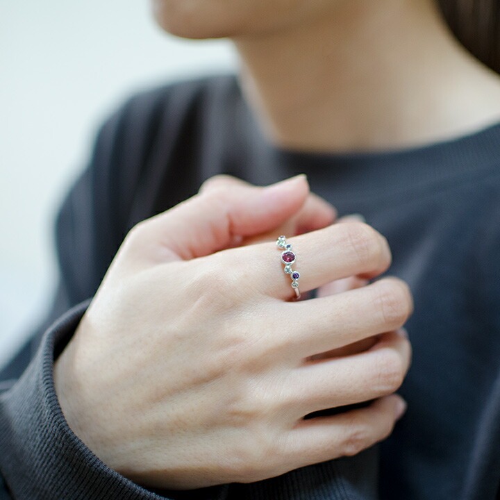 umu -アム- FINE JEWELRY STUIDIOチャーミングカラー ダイヤモンド リング 「saponata」rg0766_i2.jpg