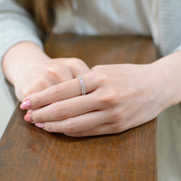 umu -アム- FINE JEWELRY STUIDIOモルガナイト フルエタニティリングrg0774_i2.jpg