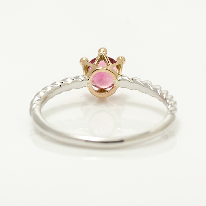 umu -アム- FINE JEWELRY STUIDIOK18/PT900 ピンクトルマリン リング 「reginetta」rg0775_u.jpg