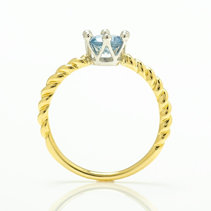 umu -アム- FINE JEWELRY STUIDIOK18/PT900 アクアマリン リング 「reginetta」rg0776_s.jpg
