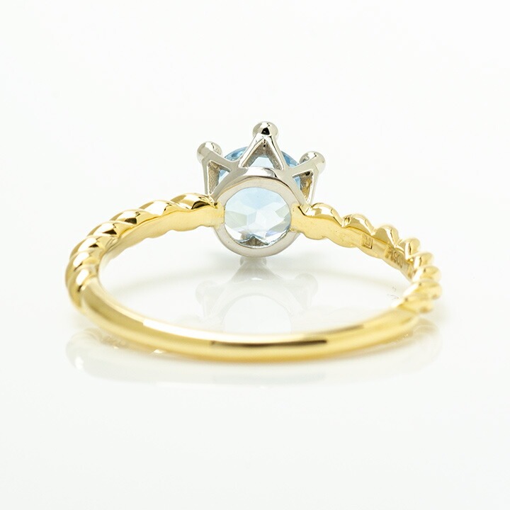 umu -アム- FINE JEWELRY STUIDIOK18/PT900 アクアマリン リング 「reginetta」rg0776_u.jpg
