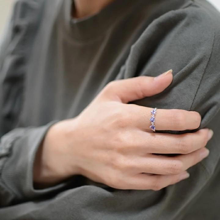 umu -アム- FINE JEWELRY STUIDIOK18 タンザナイト ダイヤモンド リング 「carino」rg0786_i3.jpg