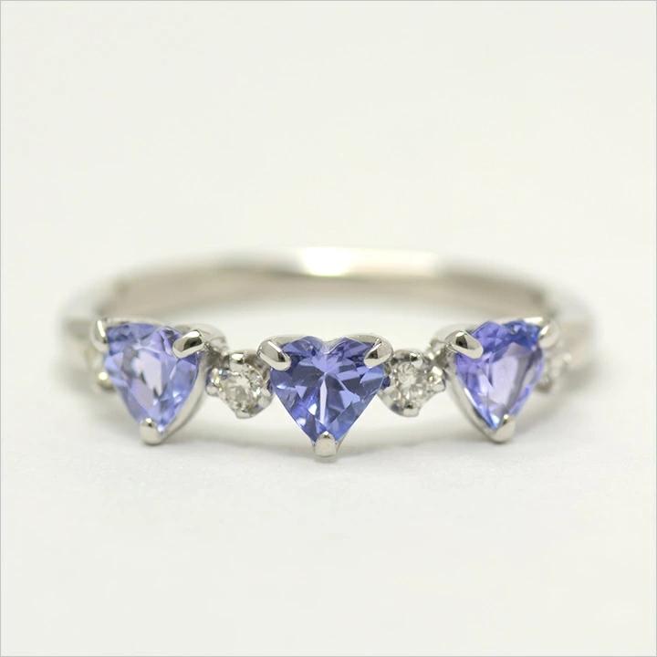 umu -アム- FINE JEWELRY STUIDIOK18 タンザナイト ダイヤモンド リング 「carino」rg0786_m.jpg