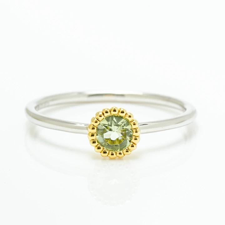 umu -アム- FINE JEWELRY STUIDIOK18/PT900 アンブリゴナイト コンビネーション リング 「figaro」rg0796_m.jpg