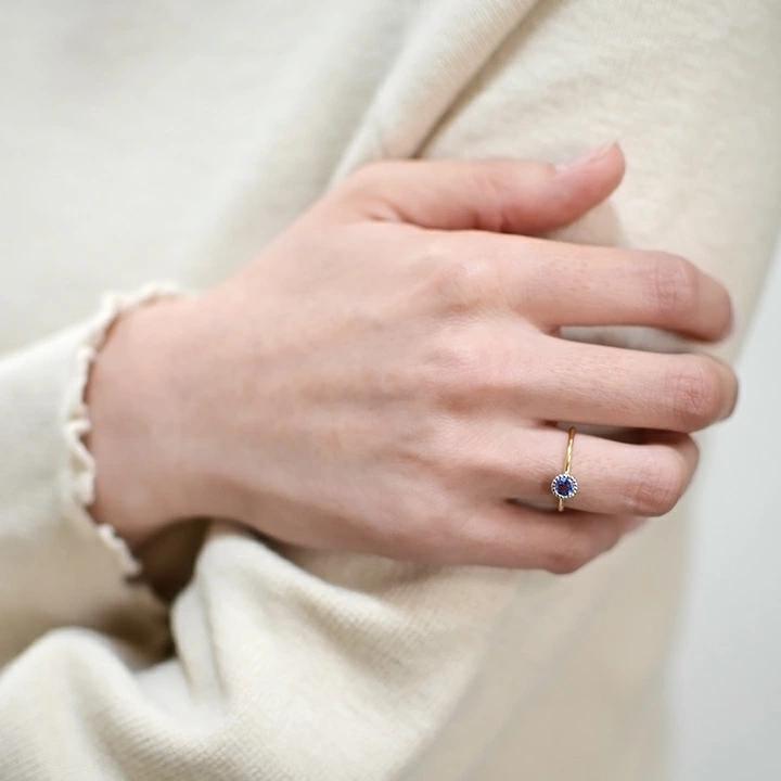 umu -アム- FINE JEWELRY STUIDIOK18/PT900 タンザナイト コンビネーション リング 「figaro」rg0797_i2.jpg