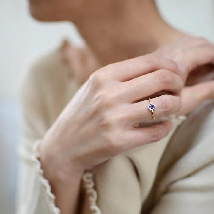 umu -アム- FINE JEWELRY STUIDIOK18/PT900 タンザナイト コンビネーション リング 「figaro」rg0797_i3.jpg