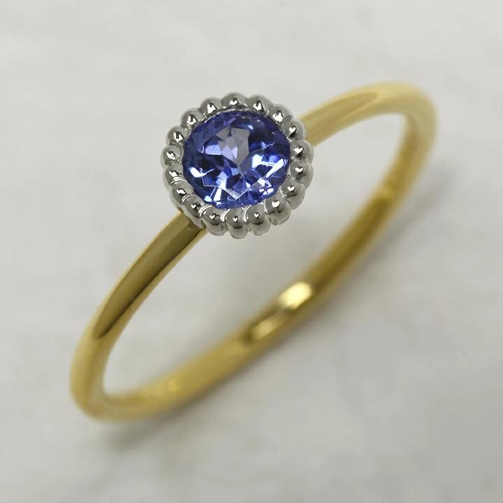 umu -アム- FINE JEWELRY STUIDIOK18/PT900 タンザナイト コンビネーション リング 「figaro」rg0797_kanban2.jpg